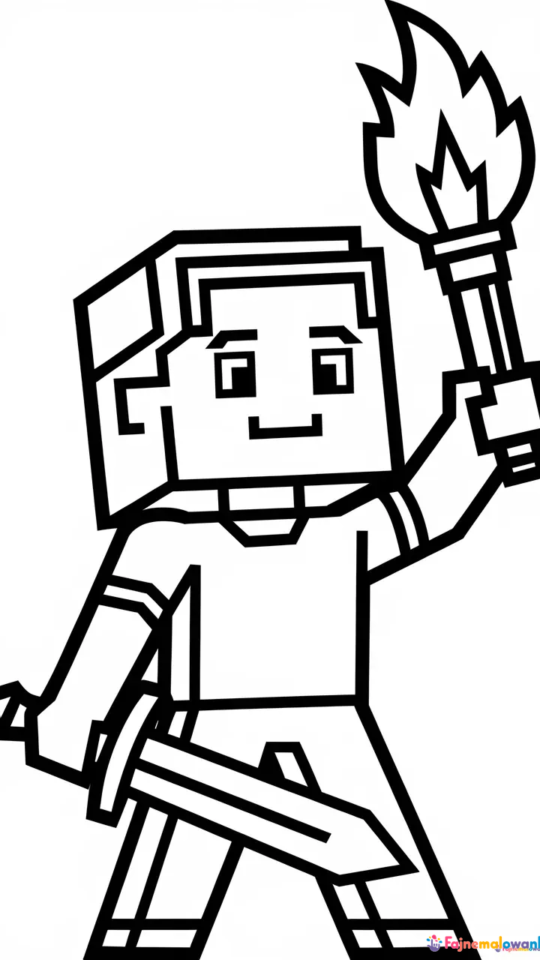 Kolorowanka Minecraft dla dzieci – kreatywne rysunki do druku