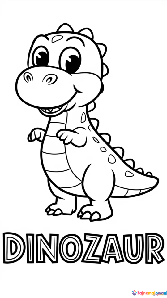 Kolorowanka dla dzieci: Dinozaury do druku i kolorowania