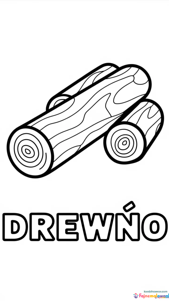 Kolorowanka dla dzieci: Magiczne wzory na drewnie do druku