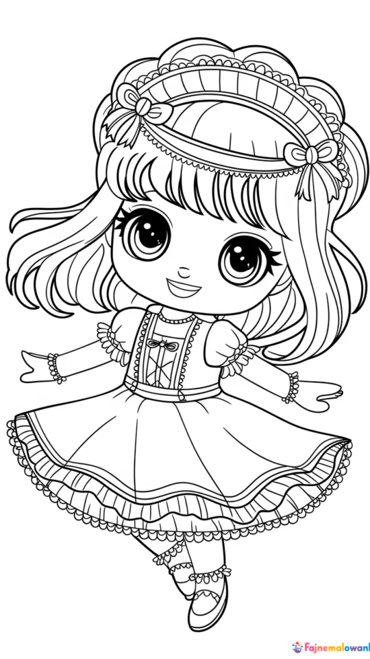 Kolorowanka Chibi do Druku dla Dzieci – Darmowe Wzory