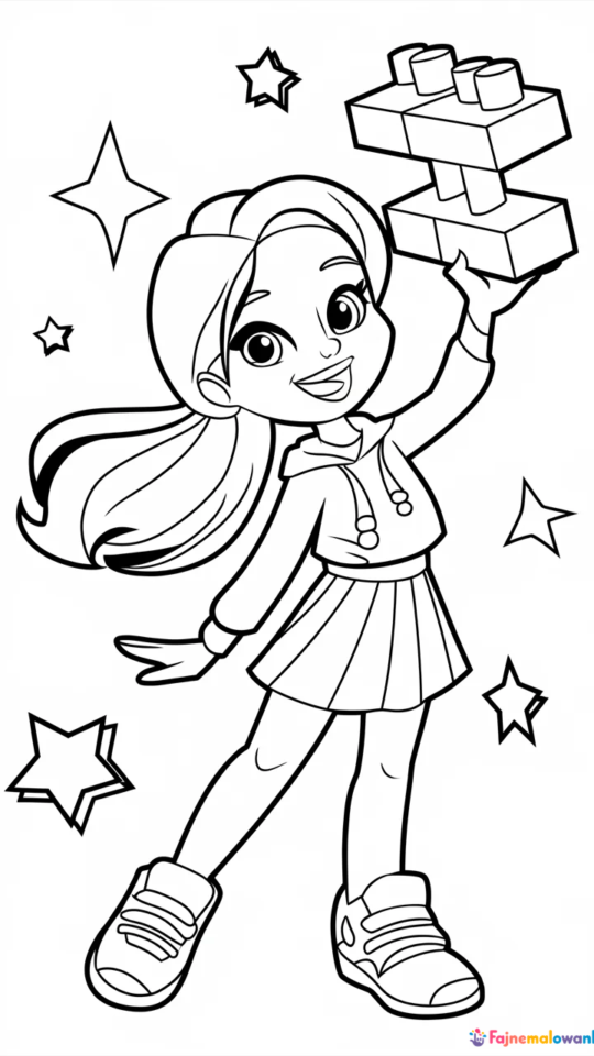 Kolorowanka LEGO Friends: Przygody Stephanie do Druku