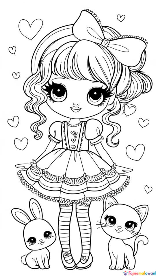 Kolorowanka Chibi: Alicja w Krainie Czarów do Druku