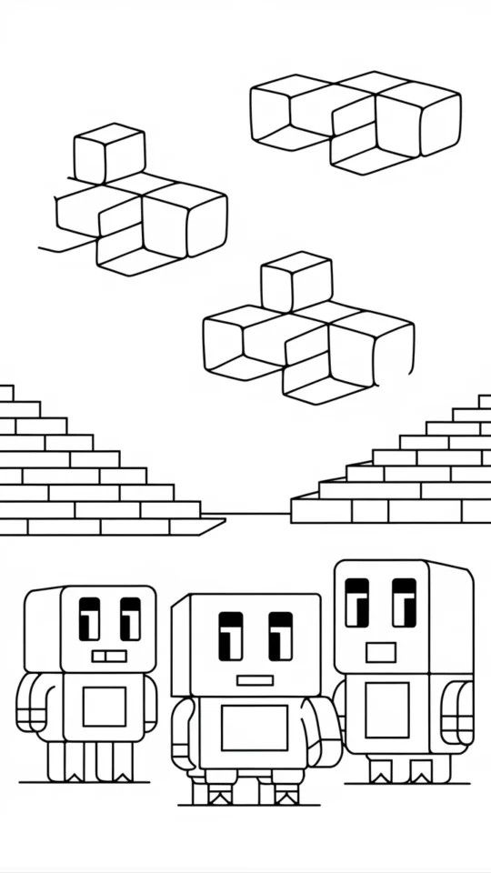 Kolorowanka Minecraft: Creeper do Druku dla Dzieci i Fanów