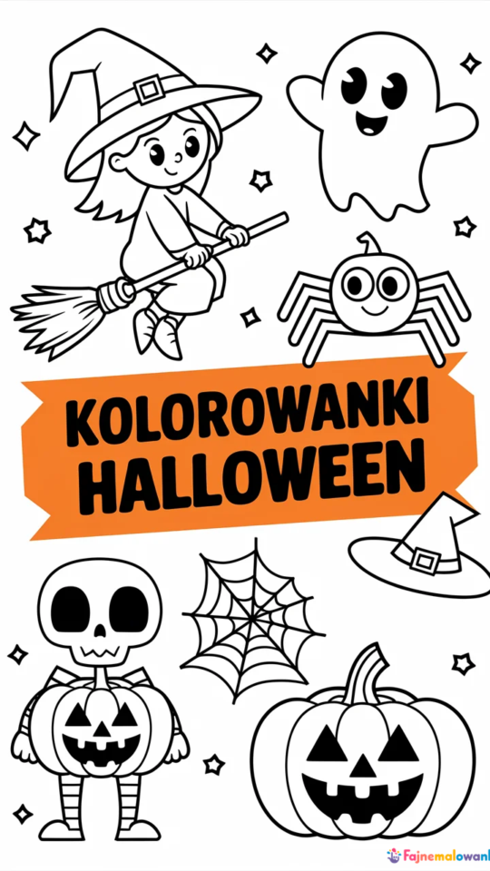 Kolorowanki do Druku na Halloween dla Dzieci i Dorosłych