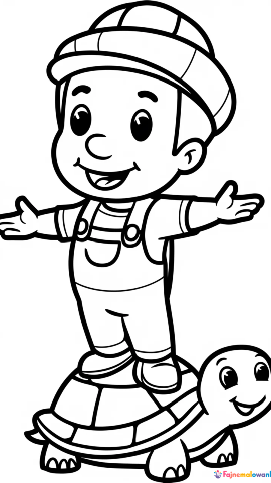 Kolorowanka Super Mario Bros skacze po platformach
