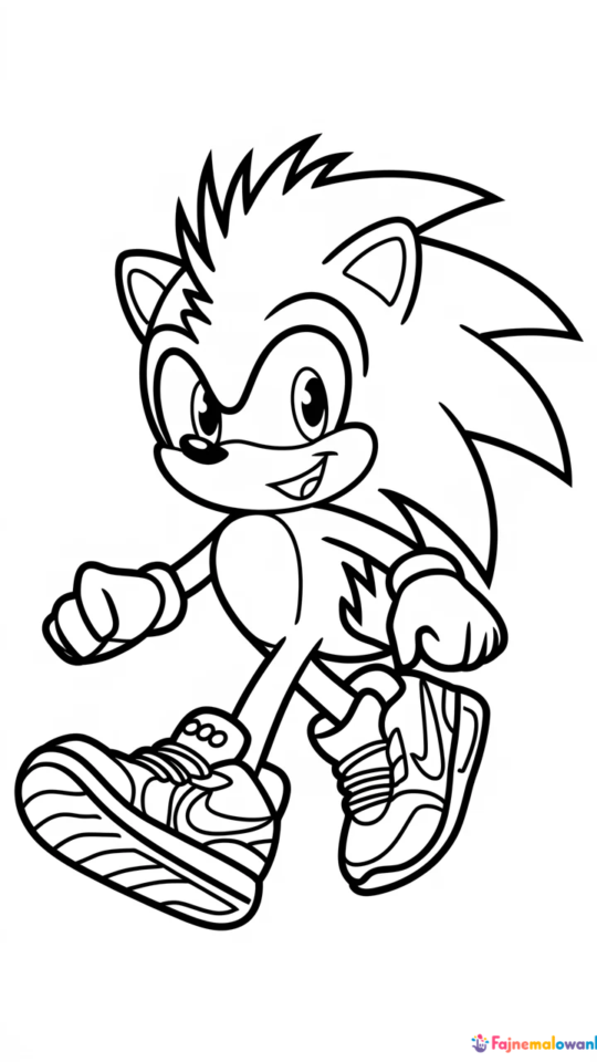 Kolorowanki Sonic: Knuckles Jeżozwierz do Druku i Kolorowania