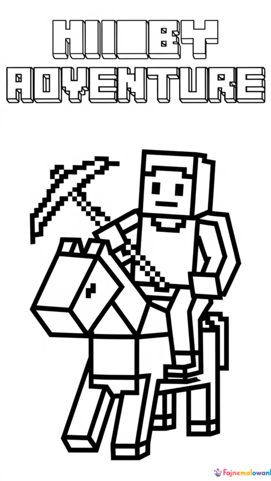 Darmowe kolorowanki Minecraft do wydruku dla dzieci i fanów