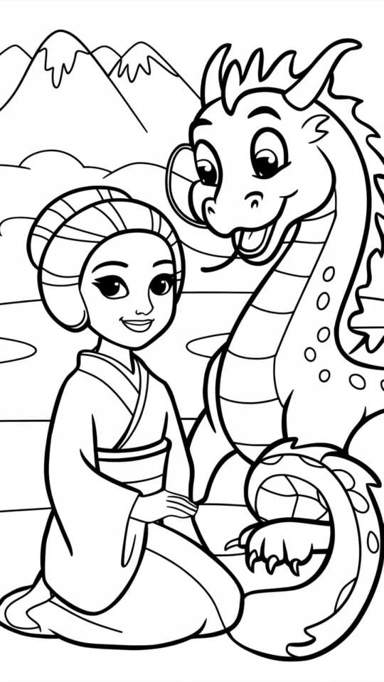 Kolorowanka do druku: Mulan II – przygody i bohaterowie