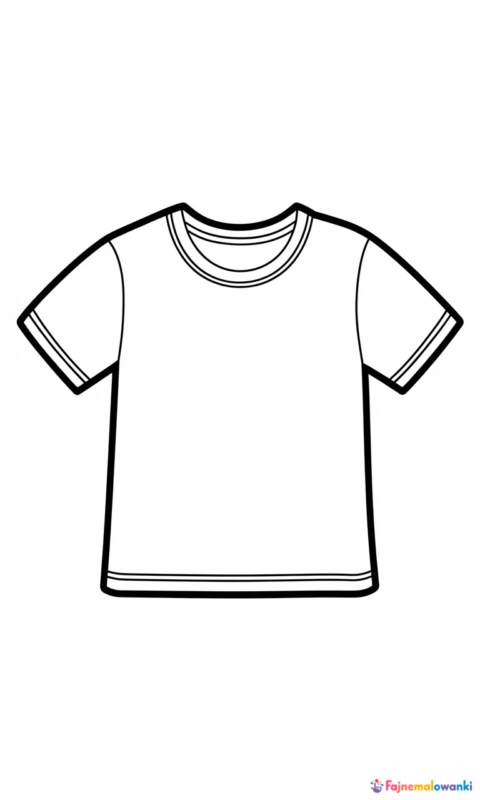 kolorowanka t-shirt do pokolorowania