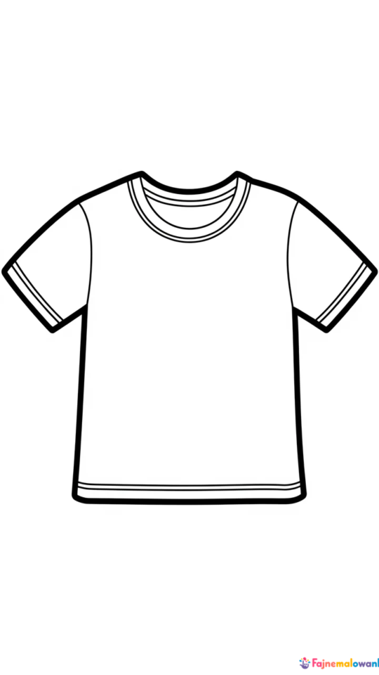 Kolorowanka T-shirt dla dzieci – Ubrania do pokolorowania