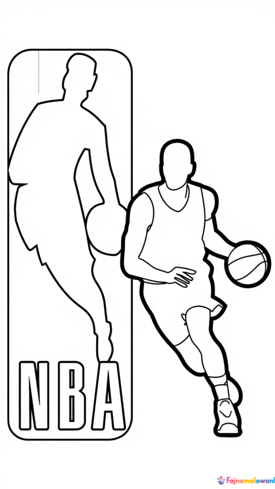 Kolorowanka NBA dla dzieci – ulubione drużyny i zawodnicy