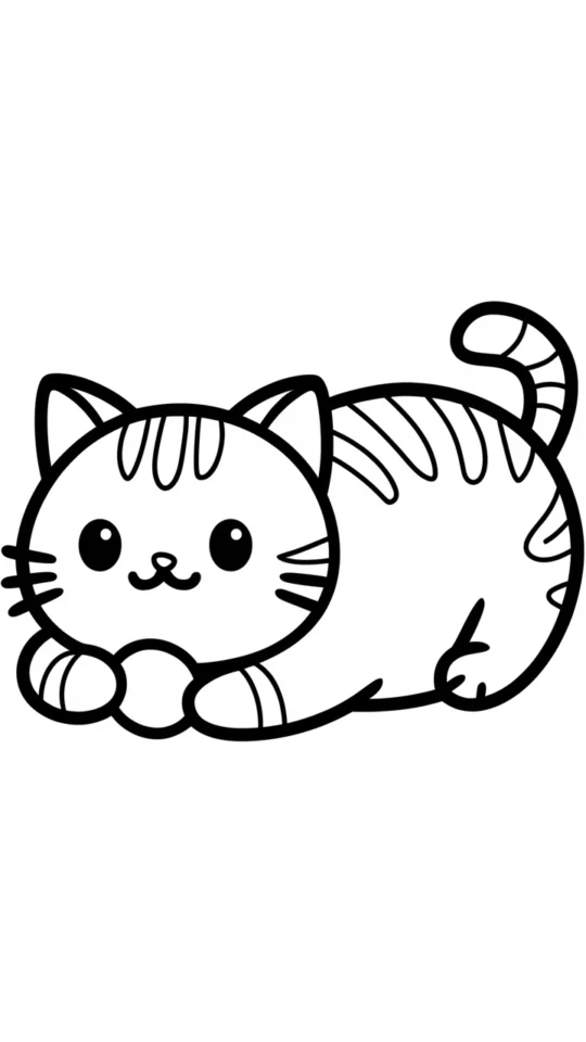 Kolorowanka Pusheen z Paczkami – Urocze Kotki do Druku