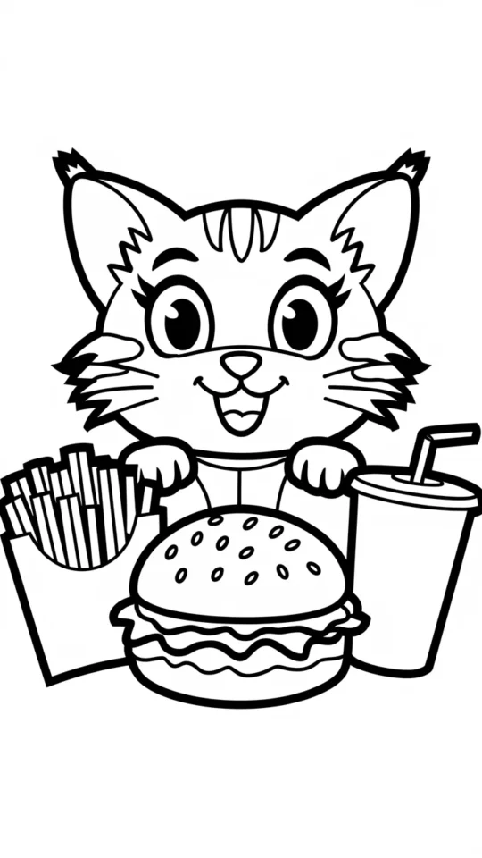 Kolorowanka Pusheen: Szczęśliwy Kot do Druku i Kolorowania