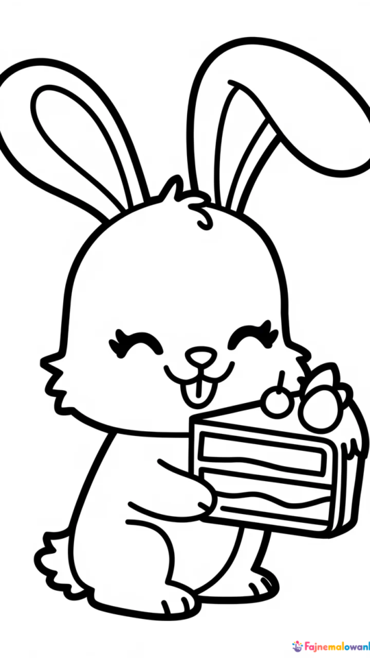 Kolorowanka do druku z Cinnamoroll dla dzieci do pobrania
