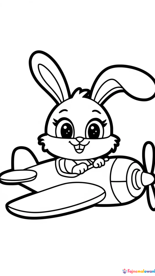 Kolorowanka Cinnamoroll w samolocie dla dzieci do druku