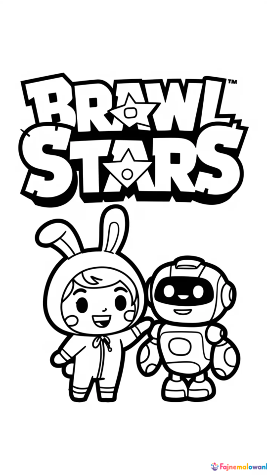 Kolorowanka: Króliczkowa Penny z Brawl Stars do druku