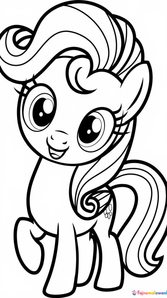 Kolorowanka do druku: My Little Pony dla dzieci do pobrania