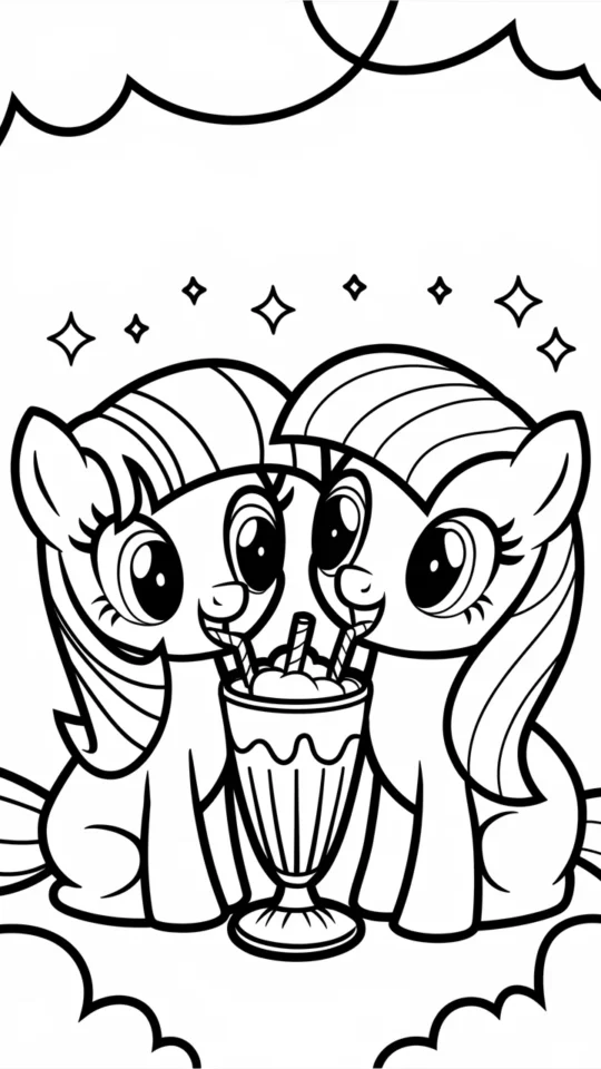 Kolorowanka My Little Pony dla dzieci do druku i kolorowania