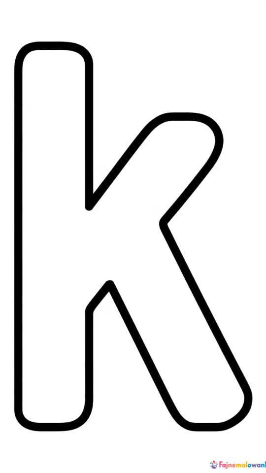 Kolorowanka z literą K dla dzieci – edukacyjna zabawa w domu