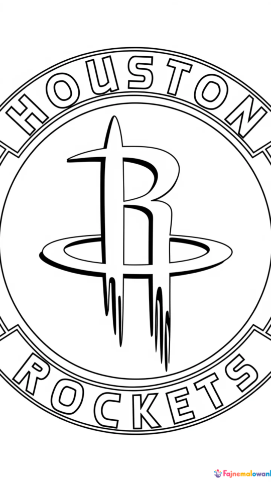 Kolorowanka dla dzieci: Houston Rockets do druku i kolorowania