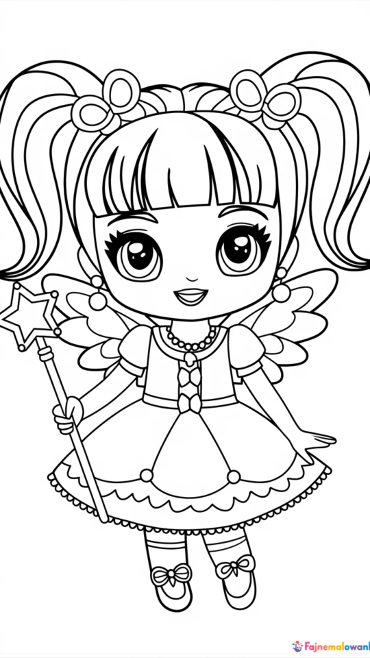 Kolorowanka Chibi Czarodziejka z Księżyca dla Dzieci