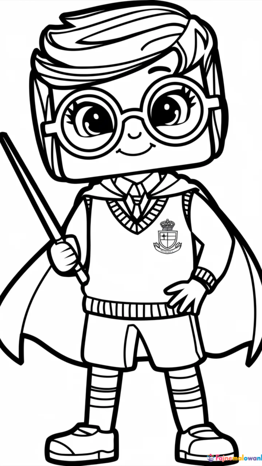 Kolorowanki z Lego Harry Potter dla dzieci do druku