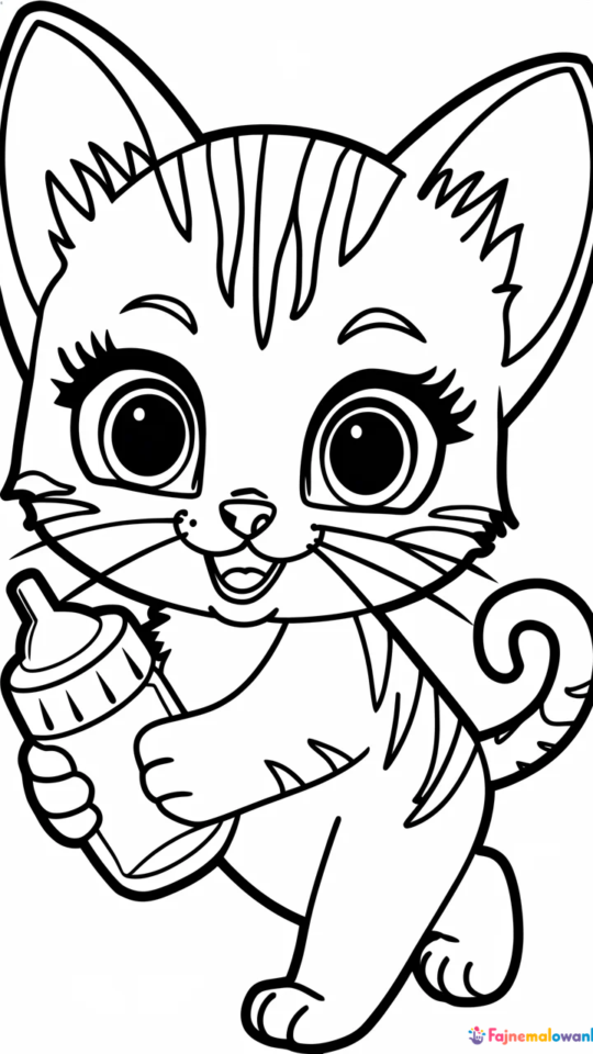 Kolorowanka Littlest Pet Shop: Uroczy Kotek do Druku