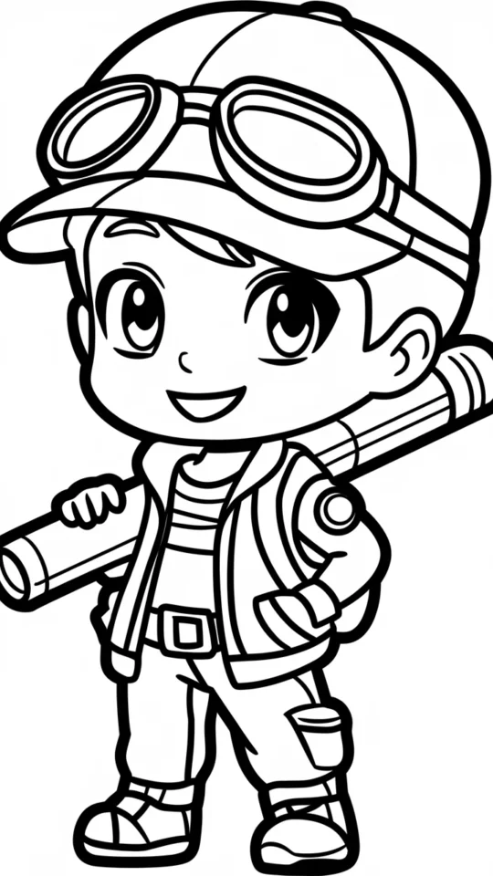Kolorowanka Jessie z Brawl Stars do druku dla dzieci