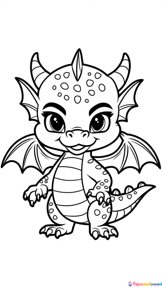 „Kolorowanka do druku z postacią Spyro dla dzieci”