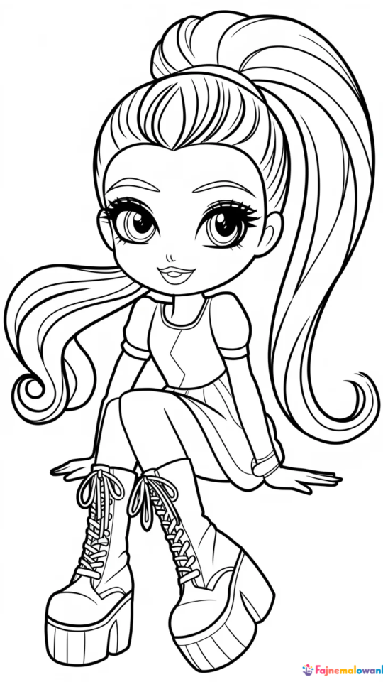 Kolorowanka Wampirina i Monster High dla dzieci do druku