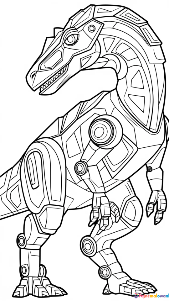 Kolorowanka Dragonoid z Bakugan dla dzieci do druku