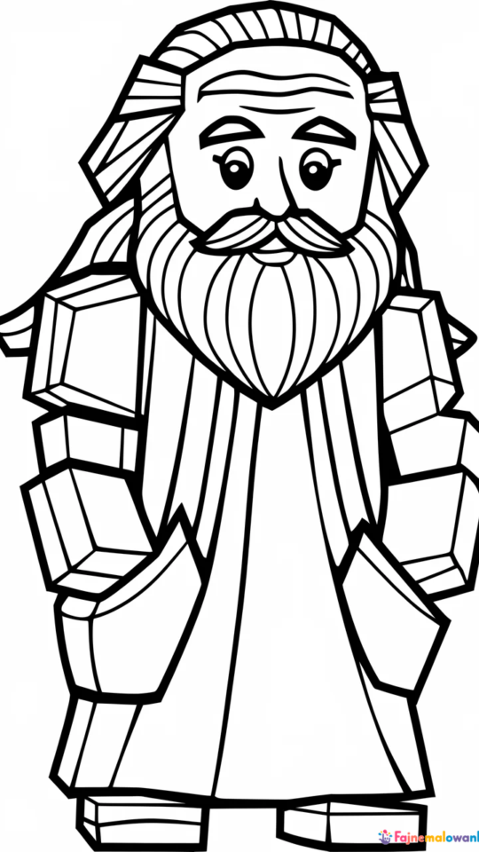 Kolorowanki LEGO Harry Potter: Albus Dumbledore do druku
