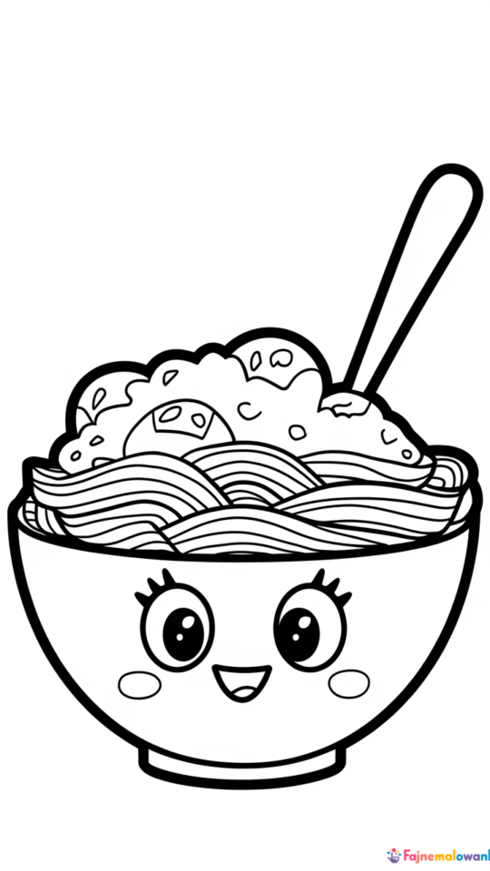 Kolorowanka Shopkins z motywem spaghetti dla dzieci do druku