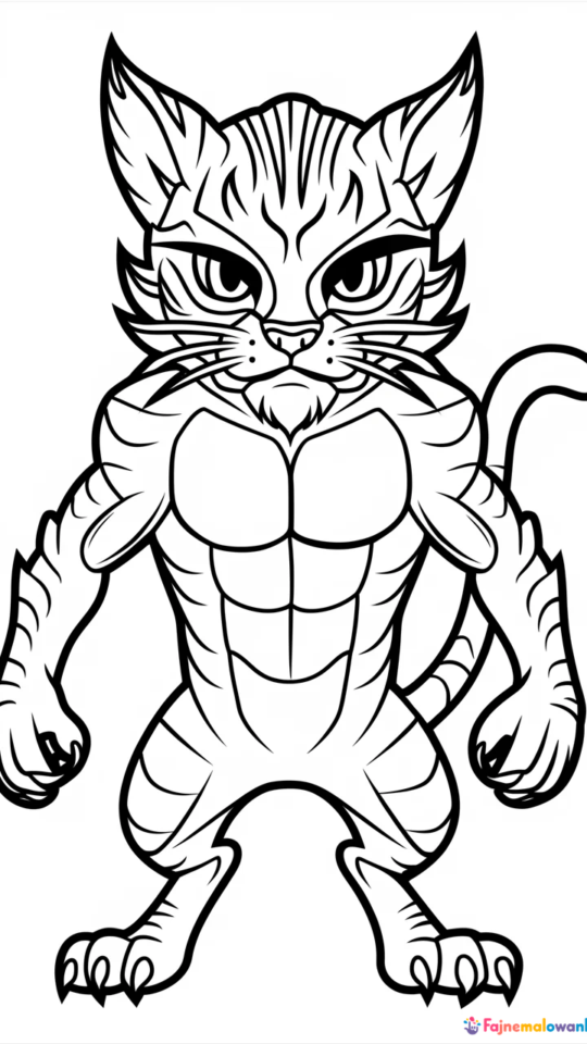 Kolorowanka z Mewtwo do druku dla fanów Pokémonów