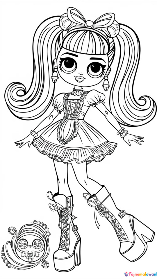 Kolorowanka Monster High: Przygody Moniki do Druku