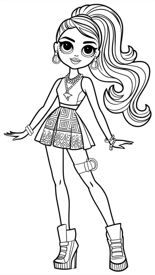 Kolorowanka Monster High Skelita Calaveras do wydruku