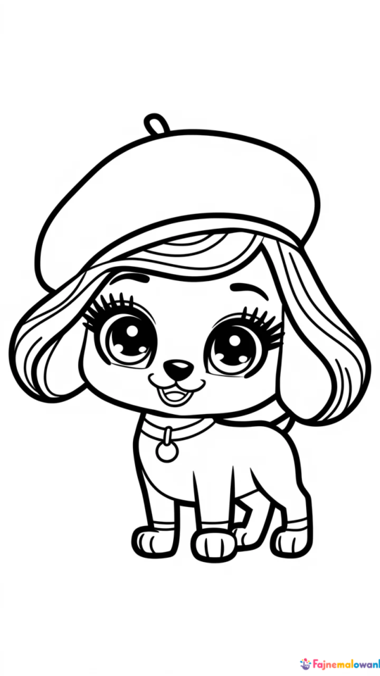 Kolorowanki do druku z postaciami Littlest Pet Shop dla dzieci