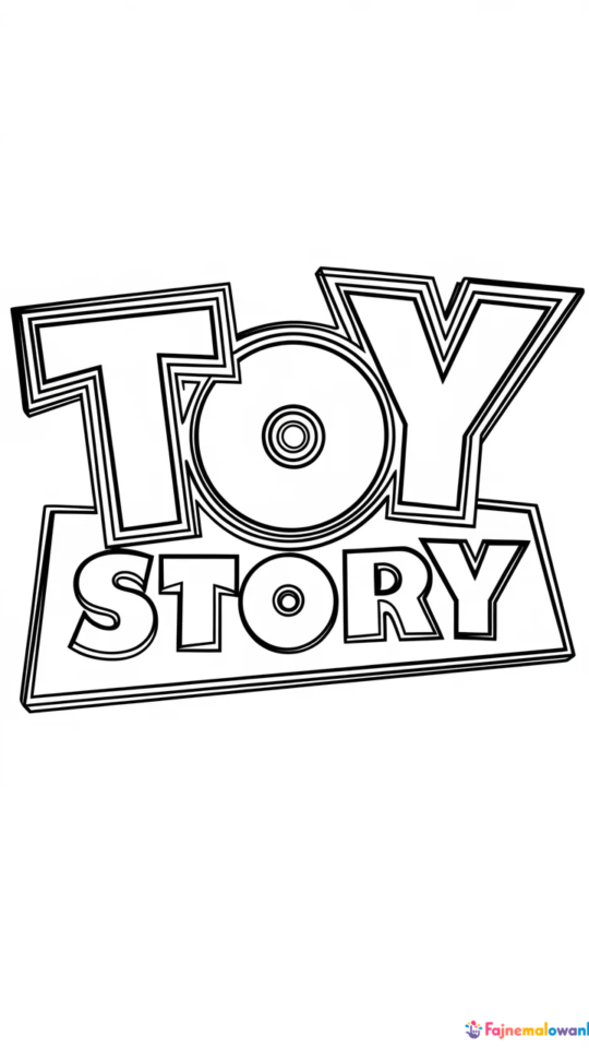 Kolorowanka z Logo Toy Story dla Dzieci – Kreatywna Zabawa