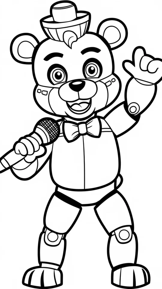 Kolorowanki Five Nights at Freddy’s do druku dla dzieci