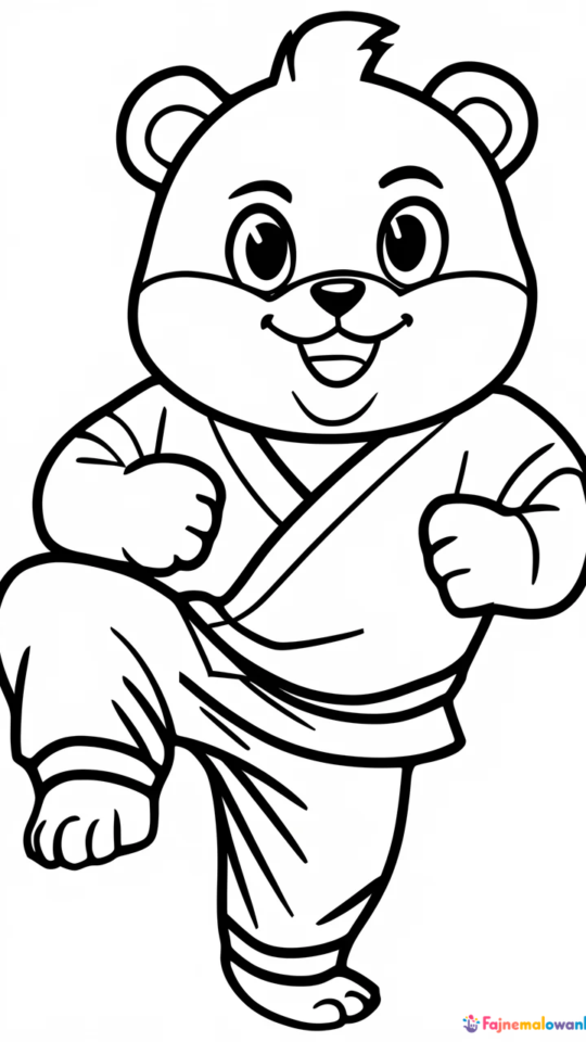 Kolorowanki z Kung Fu Panda do druku dla dzieci