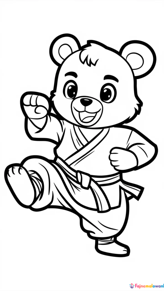 Kolorowanki do druku z postaciami z filmu Kung Fu Panda