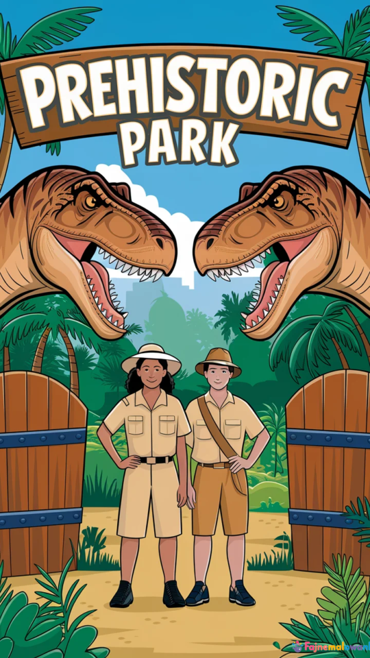 Kolorowanka dinozaury z filmu Jurassic Park do druku