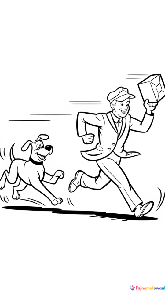 Kolorowanka z Fredem i Scooby-Doo do wydruku dla dzieci