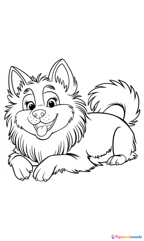 Kolorowanka pies pasterski do pokolorowania