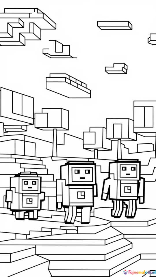 Kolorowanka Minecraft dla dzieci – kreatywne rysunki do druku
