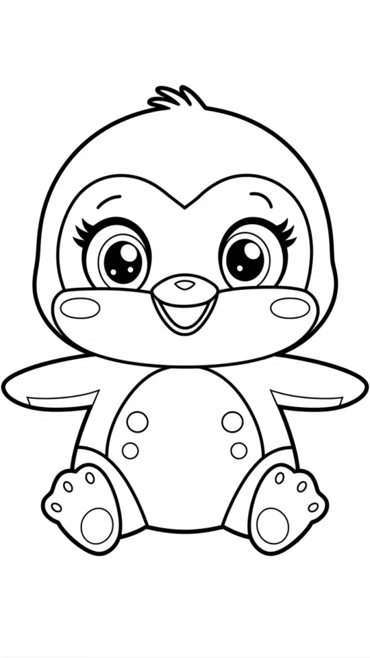 Kolorowanka Piplup dla dzieci – Pokemon do druku i kolorowania