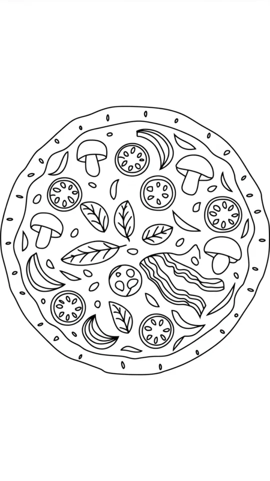 Kolorowanka na Dzień Pizzy dla Dzieci – Kreatywna Zabawa