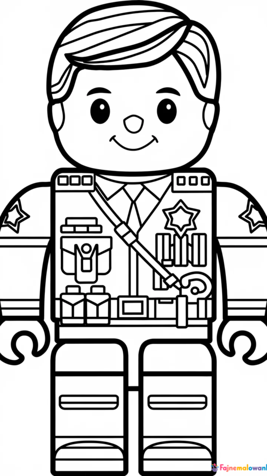 Kolorowanka LEGO City: Przygody Policjanta do Druku