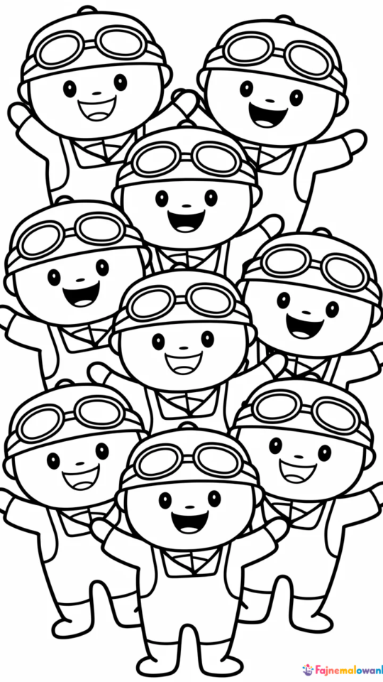 Kolorowanki do druku z Minionkami dla dzieci do pobrania