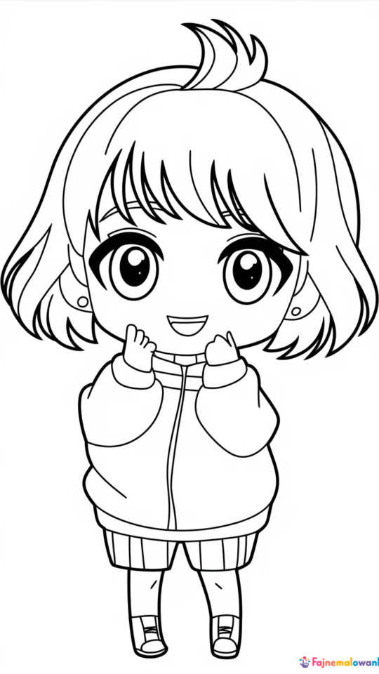 Kolorowanki Chibi dla dzieci do druku – kreatywna zabawa